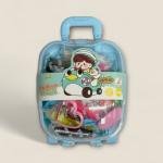 Creative Kids Play Dough Set in Airplane Travel Trolley Case with 14 Colorful Clays and Fun Molds