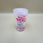 ربطات شعر مضفرة باللون الوردي الفاتح مرنة للغاية ولا تسحب الشعر