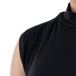 توب بلا أكمام بياقة عالية - بقصة ضيقة