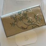 ظرف قماش مطرز – زخرفة الحديقة بأغصان الطيور