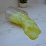 Slime Putty with Airplane Toy and Floating Beads in Clear Ball Container