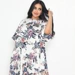 Floral Breeze Kaftan Dress – Multicolor Botanical Print