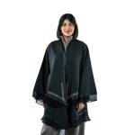Layered Elegance Kimono-Style Abaya with Chic Piping