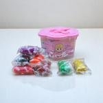 مجموعة عجينة اللعب للأميرات 12 لونا من الصلصال الطري للأطفال لعبة إبداعية للفنون والحرف