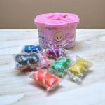 مجموعة عجينة اللعب للأميرات 12 لونا من الصلصال الطري للأطفال لعبة إبداعية للفنون والحرف