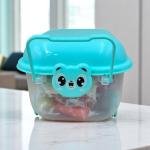 مجموعة عربات عجلة العجينة  مجموعة طين النمذجة الناعم للأطفال بـ 24 لون