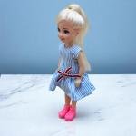 تنورة وحذاء لدمية كاب كيك سويت هارت