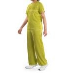 Ribbed Loungewear Set, Shiny Finish & Relaxed Fit