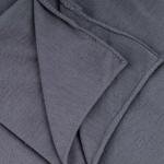 Cotton and Chiffon Scarf with Fine Stitch Edges - Grey