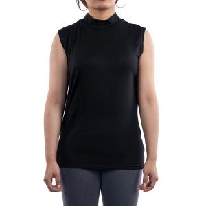 توب بلا أكمام بياقة عالية - بقصة ضيقة