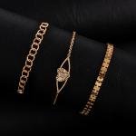 مجموعة أساور الفراشة مع السلسلة الكلاسيكية - 5 قطع