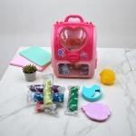 مجموعة صلصال حقيبة القلب – حقيبة محمولة بداخلها صلصال ملون مع قوالب