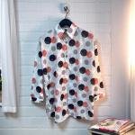 Women's Polka Dot Satin Shirt Stylish and Comfortable