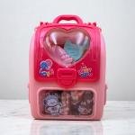 مجموعة صلصال حقيبة القلب – حقيبة محمولة بداخلها صلصال ملون مع قوالب