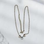 Tricolor Unity Rings Pendant Necklace