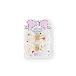 Girls Rhinestone Hair Bow Clip with Floral Details