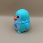 Wind-Up Waddling Penguin Toy with Scarf