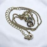 Tricolor Unity Rings Pendant Necklace