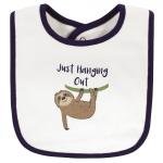 طقم مريلة وشراب قدم من القطن للأطفال برسمة الكسلان