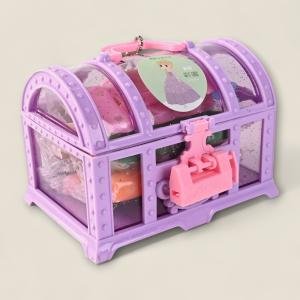Princess Treasure Chest Play Dough Set – 12 Colorful Clay Packs with Fun Molds