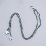 Twin Bloom Charm Necklace