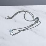Twin Bloom Charm Necklace