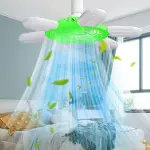 U-Shaped Ceiling Fan Light with Remote Control