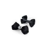 Girl's Pearl Decore Bow Hair Clip Set