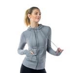 Stretchy Zip Pocket Jacket with Thumb Holes