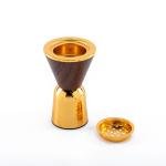 Golden & Wooden Incense Burner