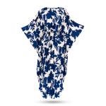 فستان القفطان باكمام فراشة وطبعة زهور