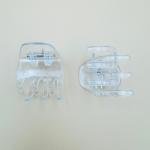 مشابك شعر صغيرة شفافة تصميم مربع للإمساك مجموعة من 12 قطعة