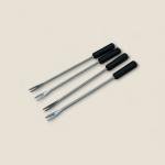 طقم الفوندو المكون من 6 قطع – يشمل القدر المطلي بالمينا، الشوك، وحامل الموقد