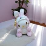 Bunny Costume Plush Keychain Doll