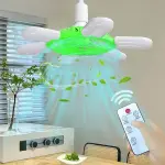U-Shaped Ceiling Fan Light with Remote Control
