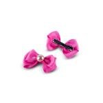 Girl's Pearl Decore Bow Hair Clip Set