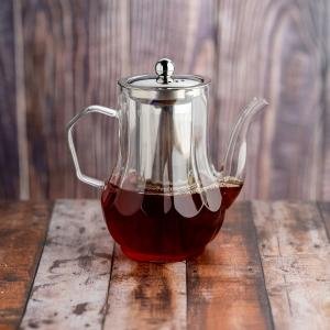 إبريق الشاي الأنيق بمرشح من الستانليس ستيل وغطاء - 950 مل