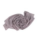 Cotton and Polyester Scarf with Fine Stitch Edges - Beige