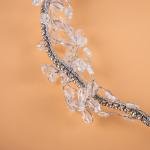 Dewdrop Elegance Headband with Wire and Clear Beads
