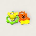 Colorful Animal Teether Rattle Set – Set of 4