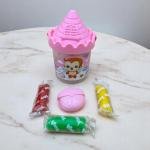 Castle Bucket Play Dough Set – Colorful Clay with Carry Handle