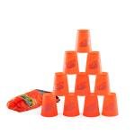 أكواب تركيب وقذف مع كيس ناعم لعبة مسلية داخلية وخارجية للأطفال والكبار