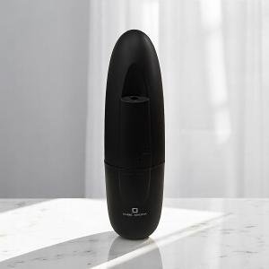 كيوب أروما جهاز ترطيب الجو بالعطر تصميم بيضاوي باللون الأسود غير اللامع