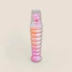 سلايم براق في أنبوب حلزوني مع غطاء دبدوب متعة مطاطية لامعة للأطفال وتخفيف التوتر