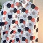 Women's Polka Dot Satin Shirt Stylish and Comfortable