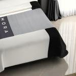 بطانية مورا إسبانيا من الدرجة الأولى – نعومة فاخرة (لون نيغرو 6، 150x200 سم)