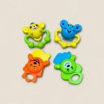 Colorful Animal Teether Rattle Set – Set of 4