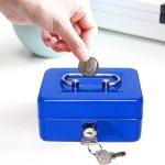 Lockable Metal Cash Box With Handle