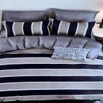 طقم الفراش أنيق مخطط فاخر 4 في 1