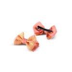 مشابك الشعر بتصميم قطيفة وبقوس مربعات